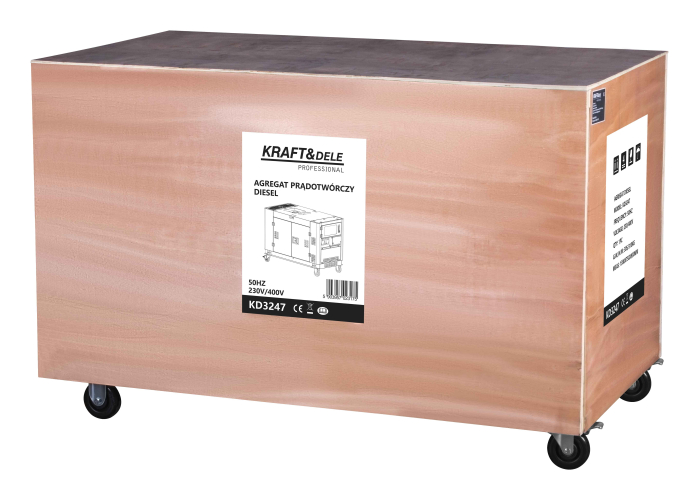 Generator de curent diesel trifazic 18kW 230V/400V pornire electrica la cheie (KD3247) [14]