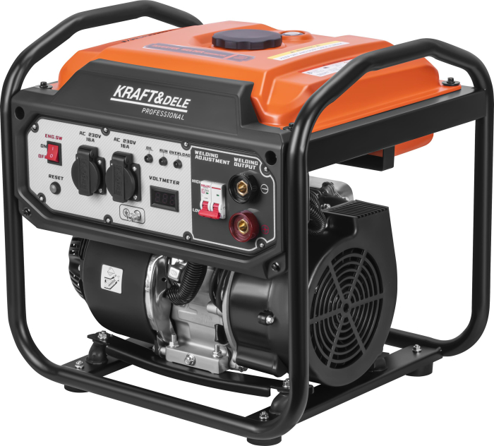 Generator de curent invertor 5.8-6.2kW cu aparat de sudura 250A motor 236cc (KD3234) [2]