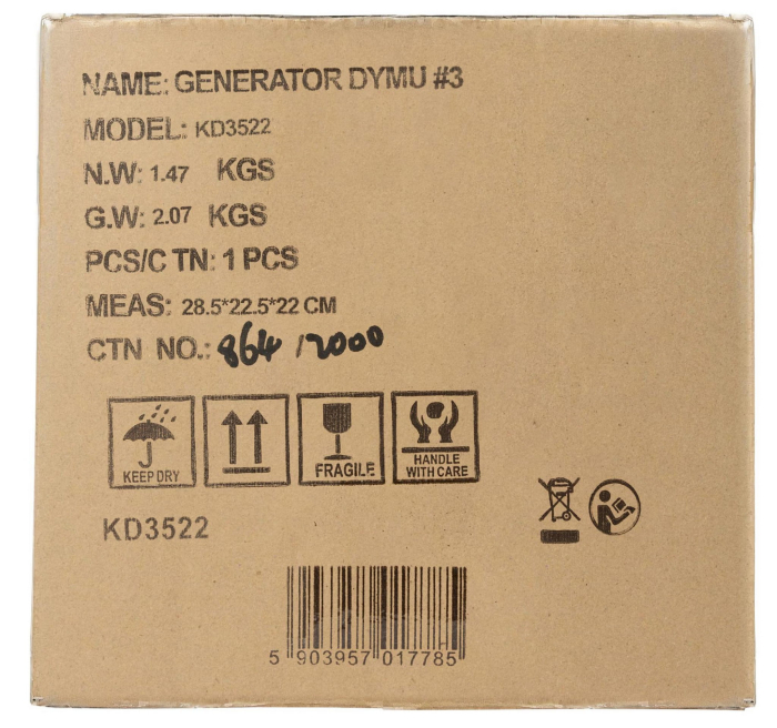 Generator de fum detector pentru verificarea scurgerilor conducte auto tevi 18lmin 12V 23 PSI + accesorii (KD3522) [15]