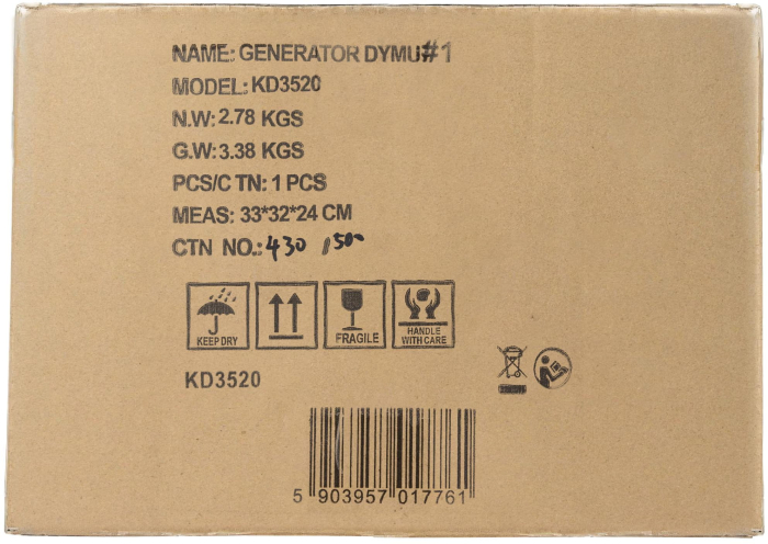 Generator de fum detector pentru verificarea scurgerilor conducte auto tevi 9lmin 12V 23 PSI + accesorii (KD3520) [13]