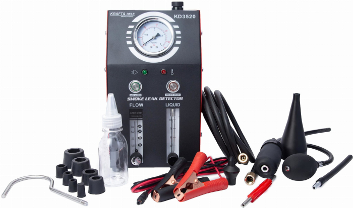 Generator de fum detector pentru verificarea scurgerilor conducte auto tevi 9lmin 12V 23 PSI + accesorii (KD3520) [2]