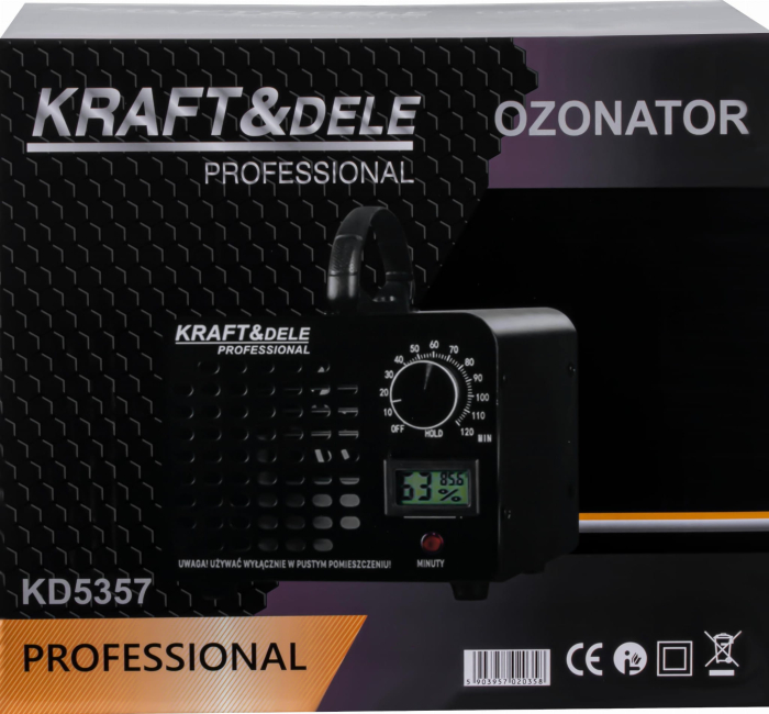Generator de ozon (Ozonator) 145W 70.000 mg/h cu filtru si afisaj LCD (KD5357) [10]