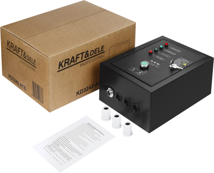 Generator diesel monofazat 7kW cu ATS, 230V, pornire electrica, carcasa insonorizata (KD3242) [36]