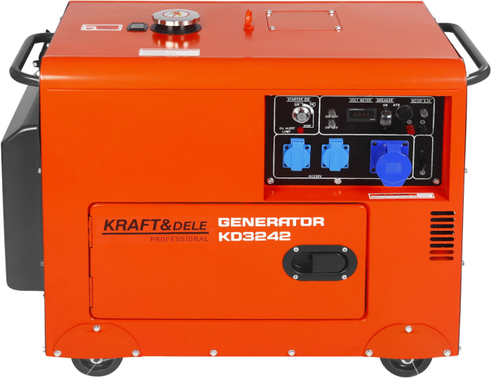 Generator diesel monofazat 7kW cu ATS, 230V, pornire electrica, carcasa insonorizata (KD3242) [7]