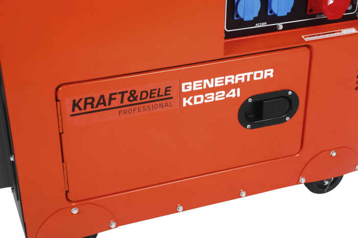 Generator diesel trifazat 7kW cu ATS, 230V/400V, pornire electrica, carcasa insonorizata (KD3241) [22]