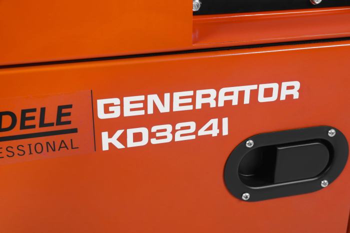 Generator diesel trifazat 7kW cu ATS, 230V/400V, pornire electrica, carcasa insonorizata (KD3241) [3]
