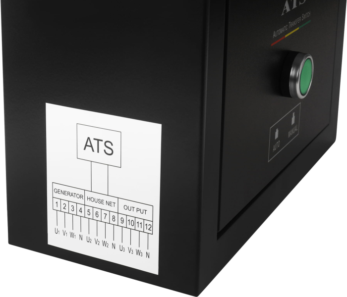 Generator diesel trifazat 7kW cu ATS, 230V/400V, pornire electrica, carcasa insonorizata (KD3241) [44]