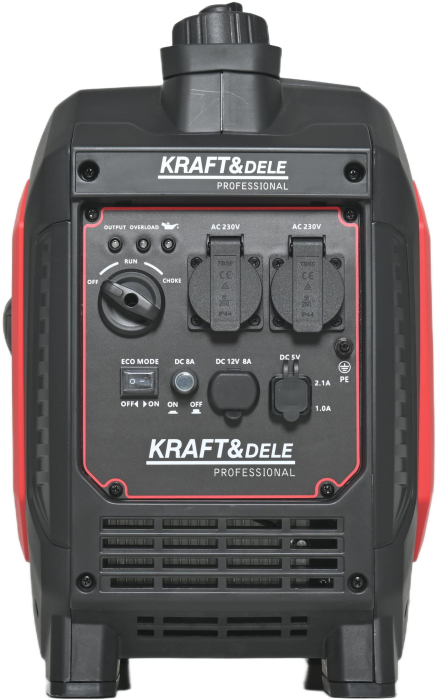 Generator curent 2.5 kW 2500W, 2x230V, 5 V 12V/8A, motor benzina 4 timpi (KD3162) [8]
