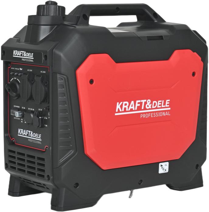 Generator curent 2.5 kW 2500W, 2x230V, 5 V 12V/8A, motor benzina 4 timpi (KD3162) [7]