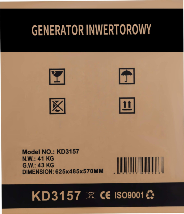 Generator invertor benzina 4.5 kW 230V motor 4 timpi racire cu aer (KD3157) [15]