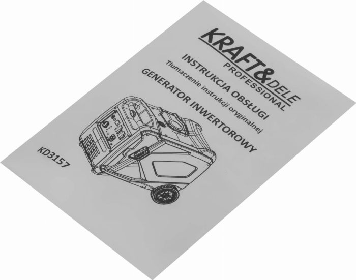 Generator invertor benzina 4.5 kW 230V motor 4 timpi racire cu aer (KD3157) [14]