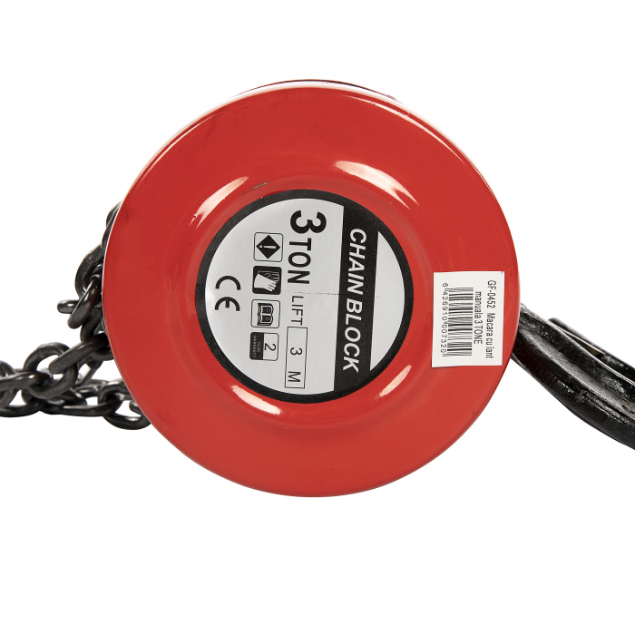 Scripete, Macara cu Lant, Palan Manual, 3 Tone lant 3m 17.5kg (GF-0452) [4]