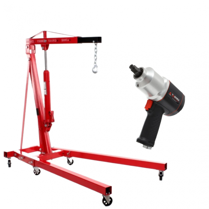 Girafa macara hidraulica 2T + pistol pneumatic 1 2 1900Nm (kd320+ta815) [1]