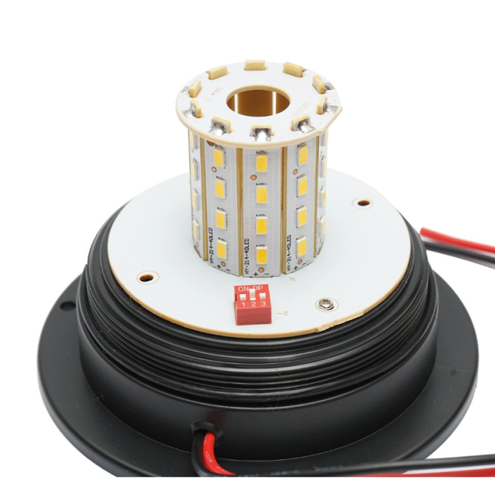 Girofar LED 10-30V cu 3 functii, prindere in 3 suruburi IP65 (DISPH14) [3]