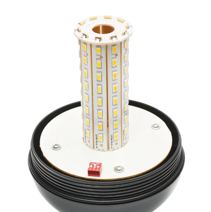 Girofar LED 12-24V, 80 LED-uri, 3 functii, IP65, cu suport tip picior (DISMH09) [4]