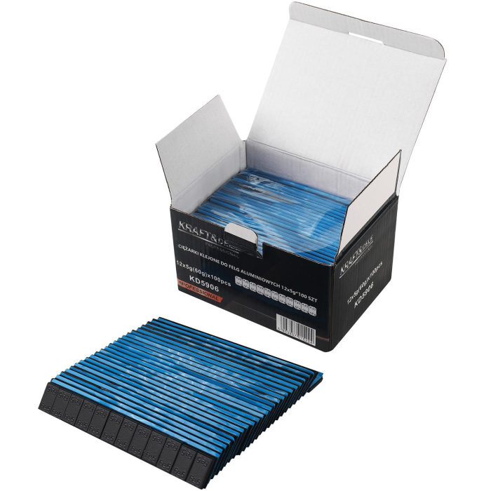 Greutati adezive echilibrat jante din aluminiu 12x5g 100 bucăți (KD5906) [2]