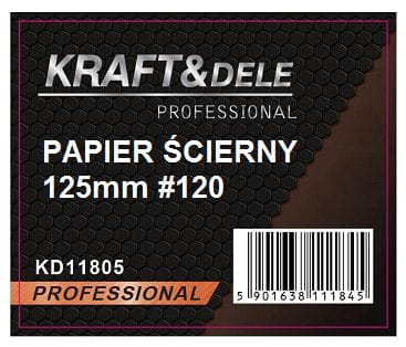 Hârtie abrazivă 50 buc. Disc cu velcro P120 de 125 mm (KD11805) [2]