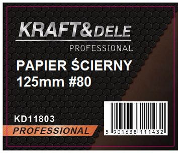 Hârtie abrazivă 50 buc. Disc Velcro P80 de 125 mm (KD11803) [2]