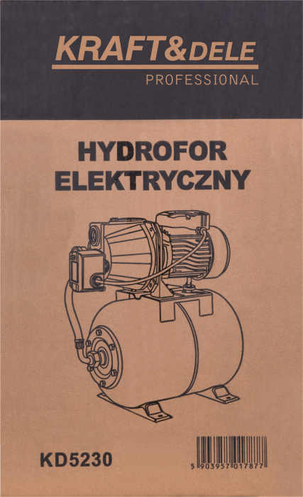 Hidrofor apa 24L 1200W inaltime 50m adancime 8m 3600L/h 60L/min (KD5230) [11]