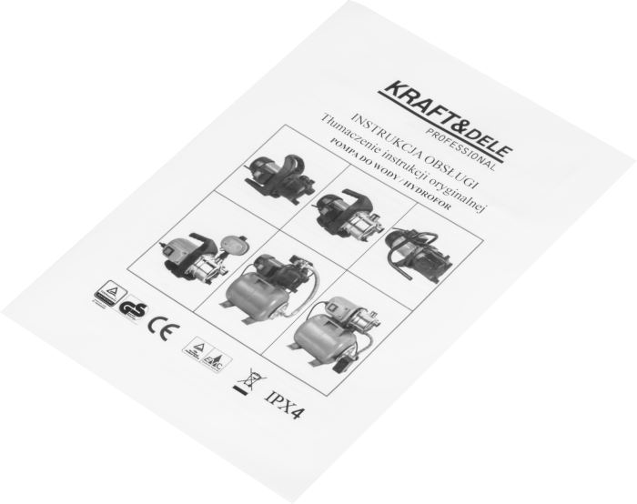 Hidrofor pompa apa cu vas expansiune 24L 1400W debit 4800 l h pentru irigatii gradina (KD5273) [5]