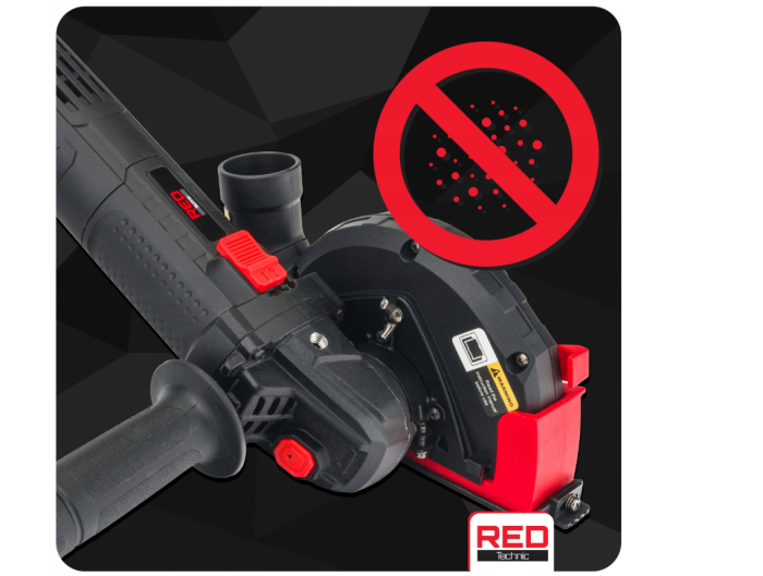 Husa antipraf polizor unghiular 115-125mm extractie 36mm reglare adancime 7-34mm adaptor universal (RTOSK0021) [11]