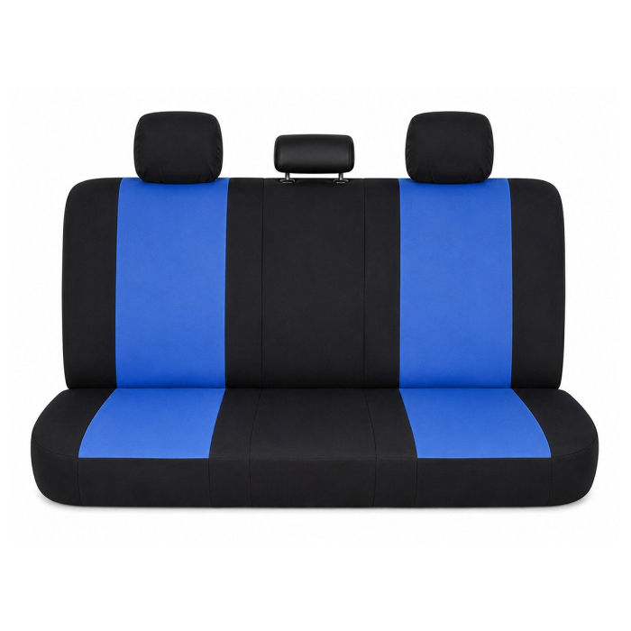 Huse scaune auto universale 8 piese, albastru-negru, material textil (DISVF53) [3]