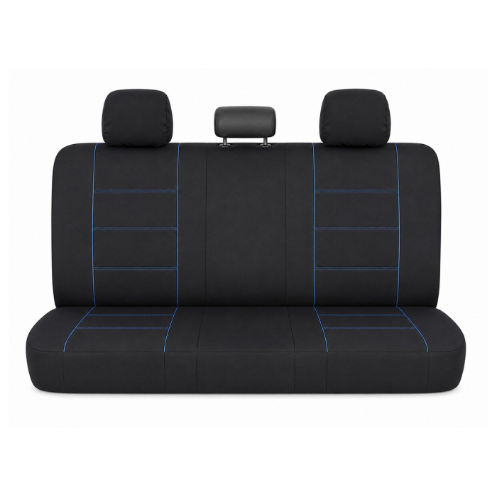 Huse scaune auto universale 8 piese, negru-albastru, material textil (DISVF51) [3]