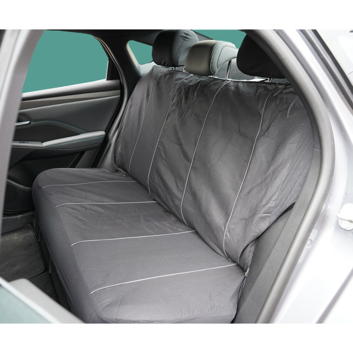 Huse scaune auto universale 8 piese, negru-gri, material textil (DISVF52) [7]
