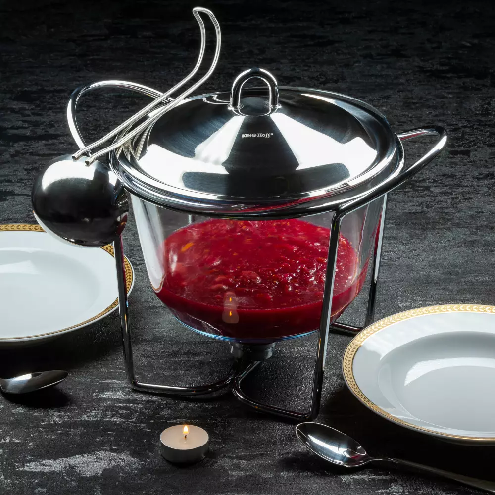 Incalzitor alimente, sticla securizata si otel, capacitate 4L (KH-1413) [3]