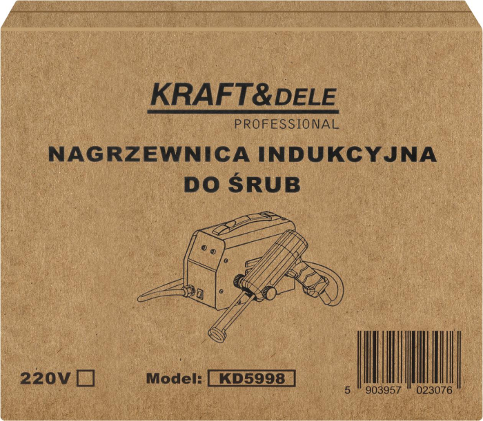 Incalzitor cu inductie pentru suruburi 1700W, cu 4 bobine si valiza (KD5998) [20]