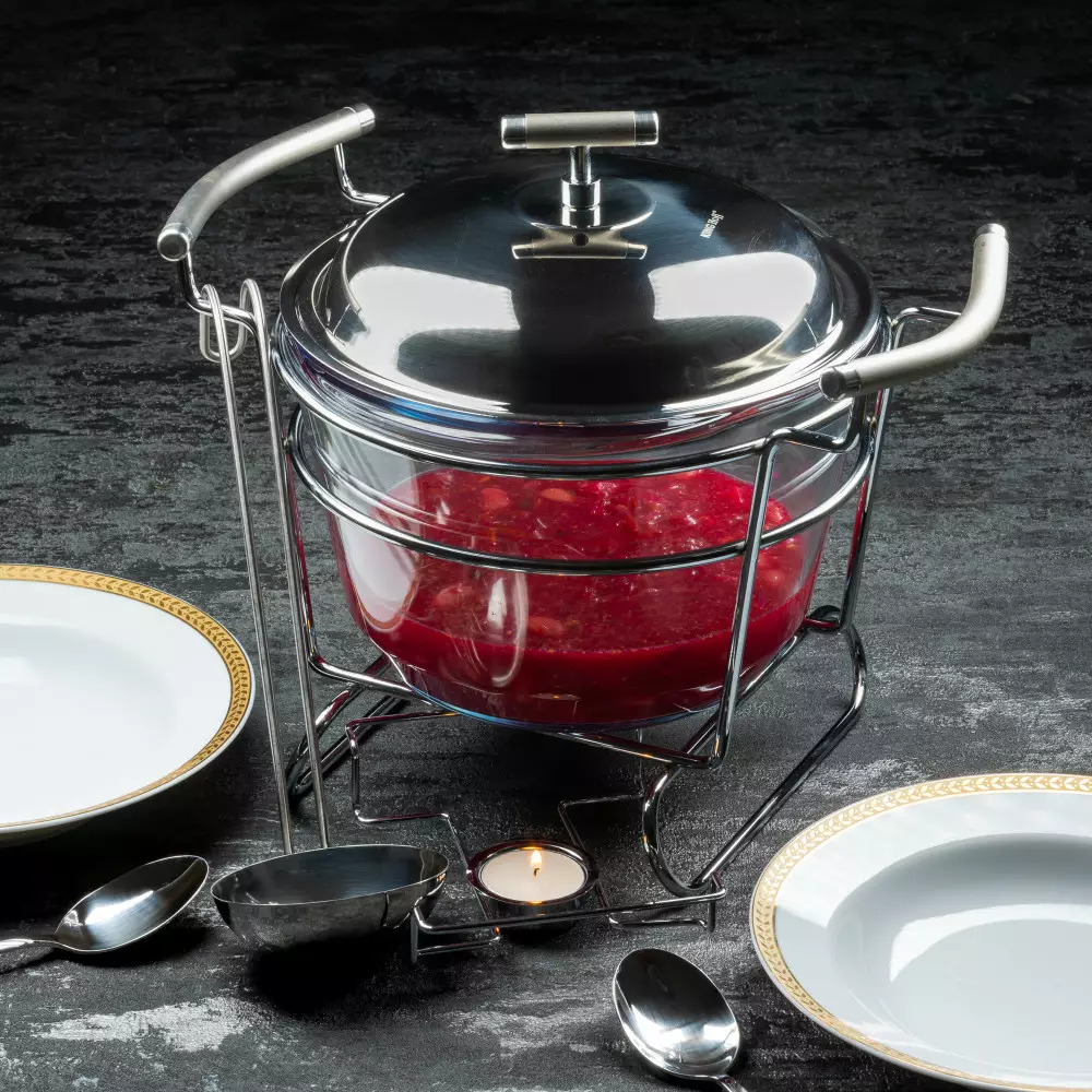 Incalzitor de alimente sticla-otel 4l (KH-1417) [5]