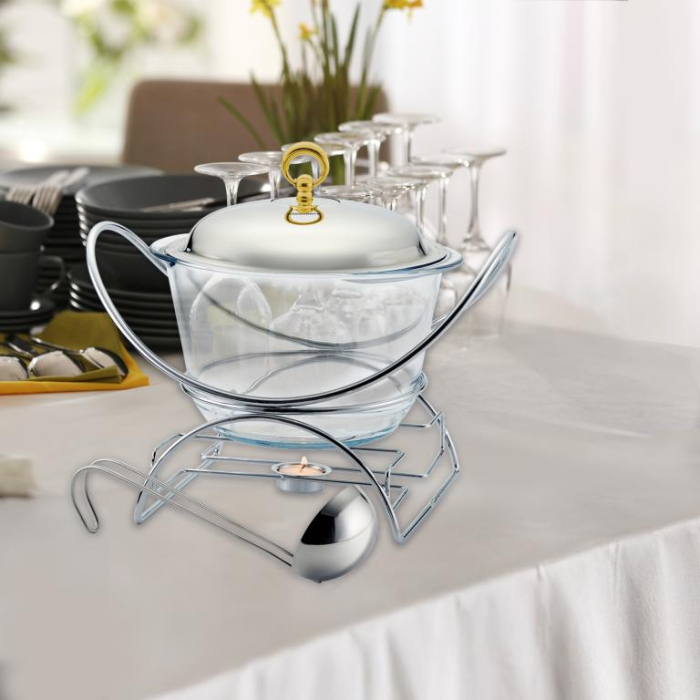 Incalzitor de alimente sticla si suport otel inoxidabil 4l (KB-7920) [7]