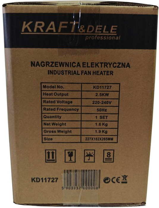 Incalzitor electric 2.5KW 230V (KD11727) [9]