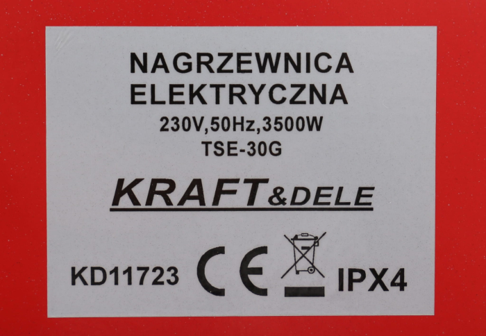 Incalzitor electric 3.5KW 230V (KD11723) [9]