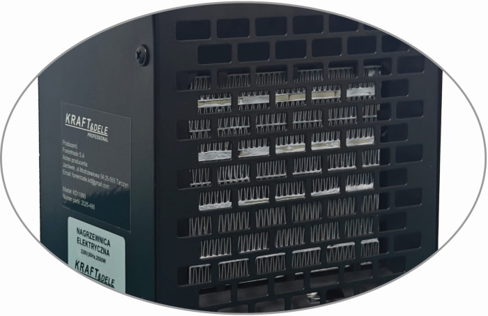 Incalzitor electric aeroterma 2.5kw 2500w 3 viteze monofazic monofazat (KD11990) [14]