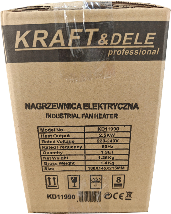 Incalzitor electric aeroterma 2.5kw 2500w 3 viteze monofazic monofazat (KD11990) [9]