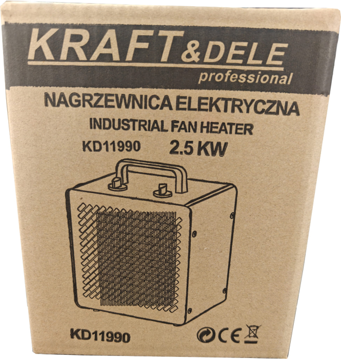 Incalzitor electric aeroterma 2.5kw 2500w 3 viteze monofazic monofazat (KD11990) [5]