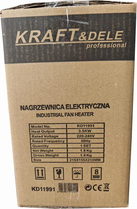 Incalzitor electric aeroterma 3.5kw 3500w 3 viteze monofazic monofazat (KD11991) [16]
