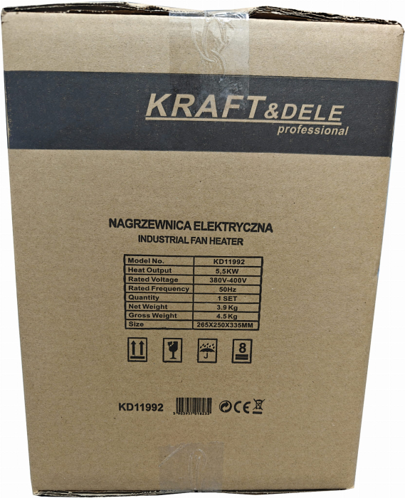 Incalzitor electric aeroterma 5.5kw 5500w 3 viteze trifazic trifazat (KD11992) [16]