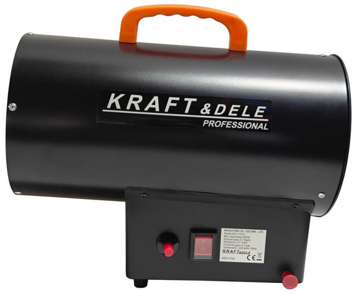 Incalzitor incalzitor industrial pe gaz tun aer cald caldura 20kW (KD11703) [10]