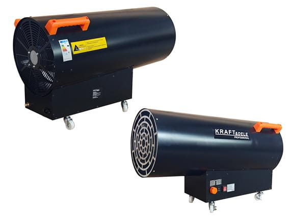 Incalzitor industrial pe gaz tun aer cald caldura 100kW + Termostat + Reductor (KD11707) [13]