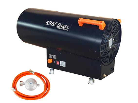 Incalzitor industrial pe gaz tun aer cald caldura 100kW + Termostat + Reductor (KD11707) [11]