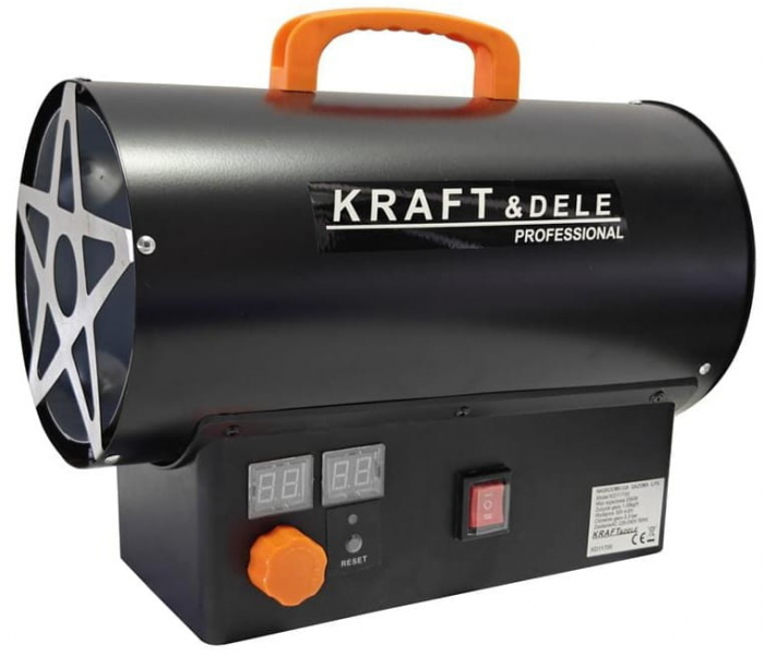 Incalzitor industrial pe gaz tun aer cald caldura 25kW + Termostat + Reductor (KD11700) [12]