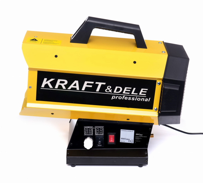 Incalzitor industrial pe gaz tun aer cald caldura 25kW + Termostat + Reductor (KD11731) [5]