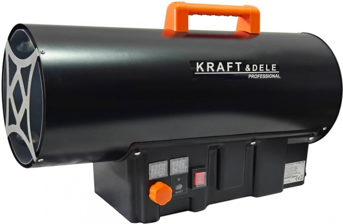 Incalzitor industrial pe gaz tun aer cald caldura 45kW + Termostat + Reductor (KD11706) [3]
