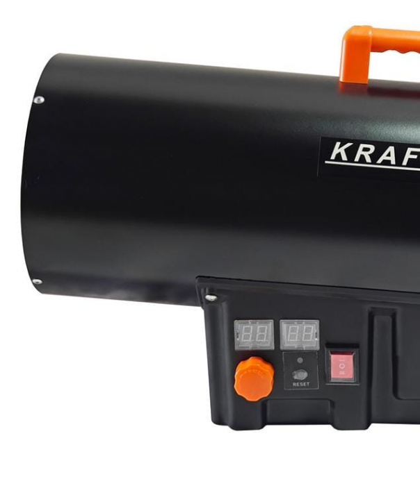 Incalzitor industrial pe gaz tun aer cald caldura 45kW + Termostat + Reductor (KD11706) [8]