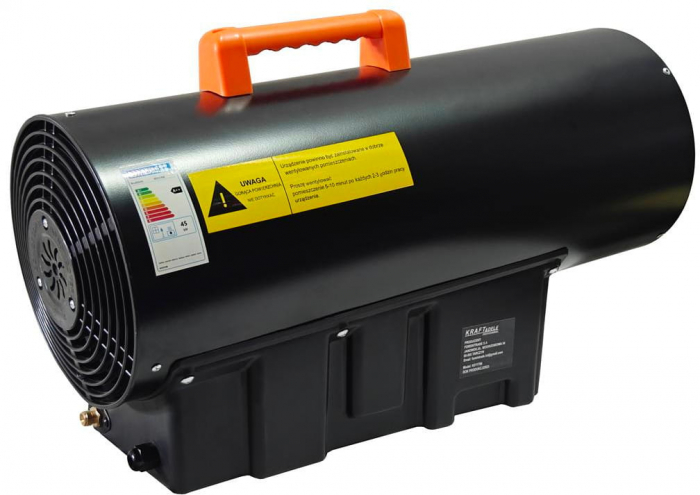 Incalzitor industrial pe gaz tun aer cald caldura 45kW + Termostat + Reductor (KD11706) [12]