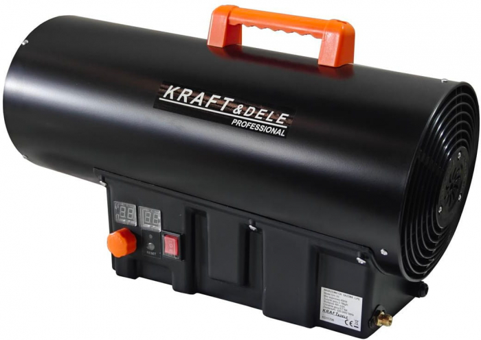 Incalzitor industrial pe gaz tun aer cald caldura 45kW + Termostat + Reductor (KD11706) [6]