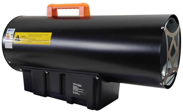Incalzitor industrial pe gaz tun aer cald caldura 60kW + Termostat + Reductor (KD11702) [3]