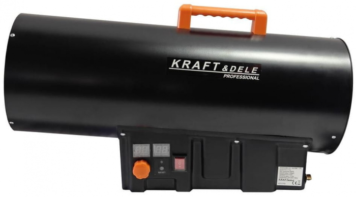 Incalzitor industrial pe gaz tun aer cald caldura 60kW + Termostat + Reductor (KD11702) [8]